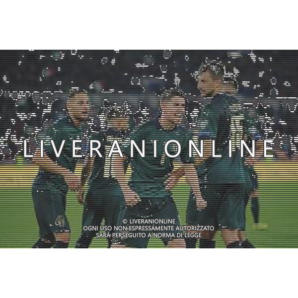 Roma 12.10.2019 Stadio Olimpico 12.10.2019 Italia vs Grecia Qualiificazioni Euro 2020 ©Viganti/Agenzia Aldo Liverani Nella foto: esultanza di jorginho