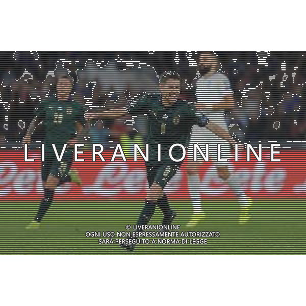 Roma 12.10.2019 Stadio Olimpico 12.10.2019 Italia vs Grecia Qualiificazioni Euro 2020 ©Viganti/Agenzia Aldo Liverani Nella foto: esultanza di jorginho