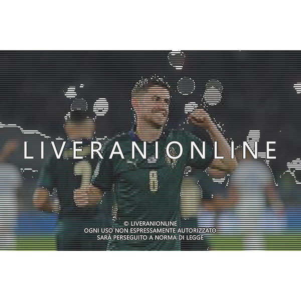 Roma 12.10.2019 Stadio Olimpico 12.10.2019 Italia vs Grecia Qualiificazioni Euro 2020 ©Viganti/Agenzia Aldo Liverani Nella foto: esultanza di jorginho