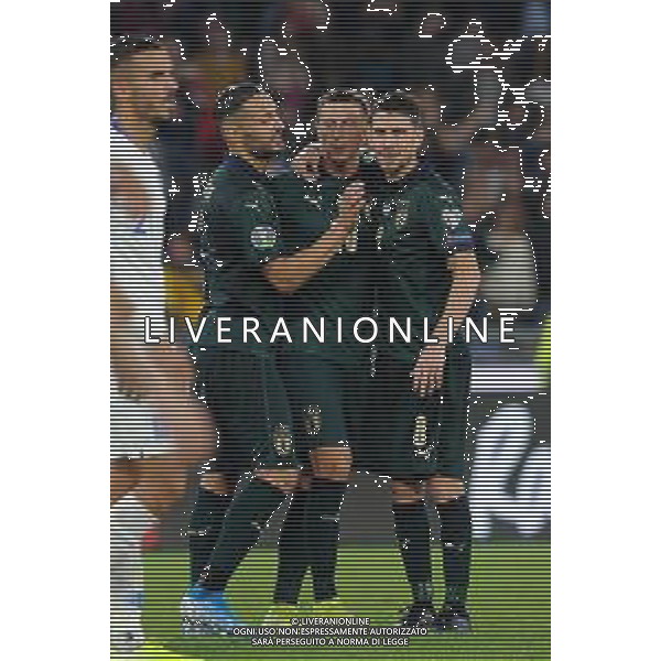 Roma 12.10.2019 Stadio Olimpico 12.10.2019 Italia vs Grecia Qualiificazioni Euro 2020 ©Viganti/Agenzia Aldo Liverani Nella foto: esultanza dell\'italia