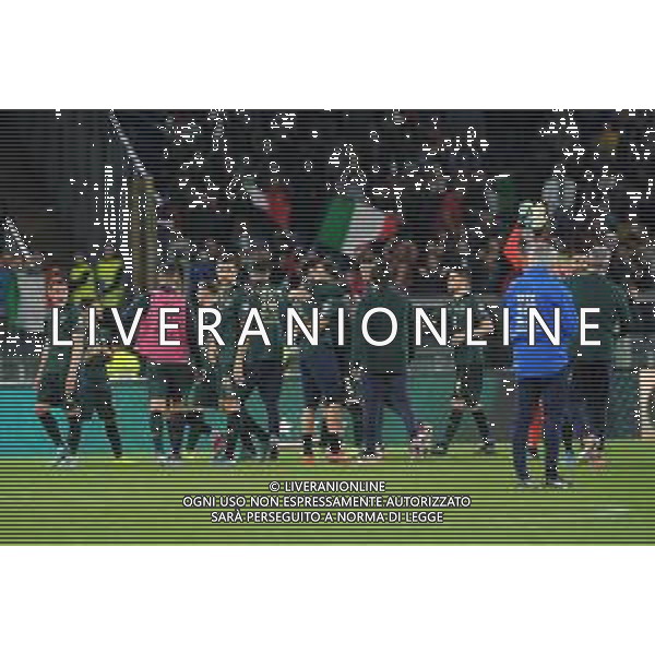 Roma 12.10.2019 Stadio Olimpico 12.10.2019 Italia vs Grecia Qualiificazioni Euro 2020 ©Viganti/Agenzia Aldo Liverani Nella foto: festa italia per la qualificazione a euro 2020