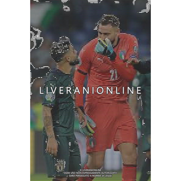 Roma 12.10.2019 Stadio Olimpico 12.10.2019 Italia vs Grecia Qualiificazioni Euro 2020 ©Viganti/Agenzia Aldo Liverani Nella foto: lorenzo insigne e gianluigi donnarumma