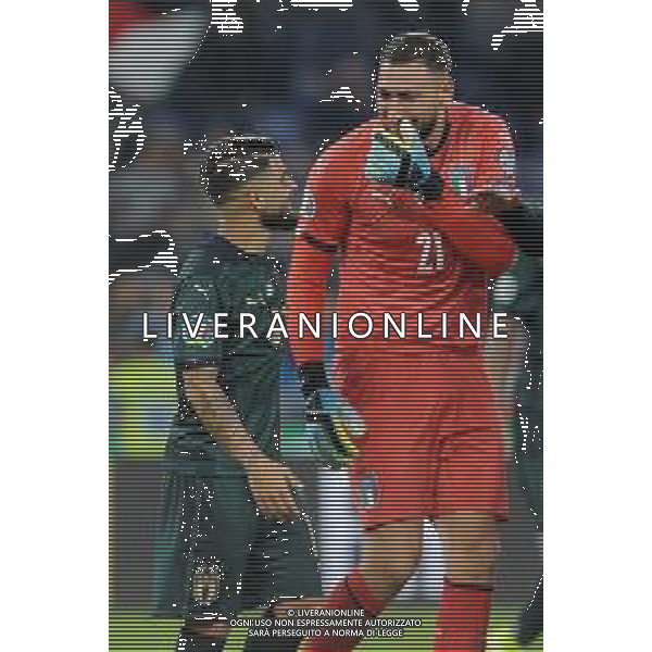 Roma 12.10.2019 Stadio Olimpico 12.10.2019 Italia vs Grecia Qualiificazioni Euro 2020 ©Viganti/Agenzia Aldo Liverani Nella foto: lorenzo insigne e gianluigi donnarumma