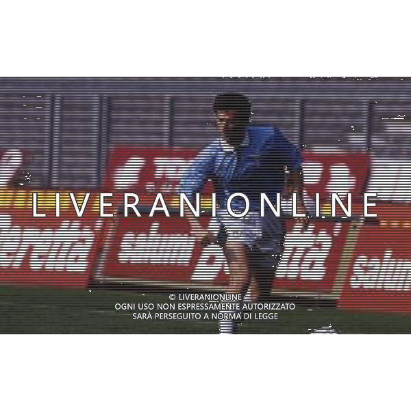 RETROSPETTIVA GIUSEPPE FAVALLI CALCIATORE 1993 NELLA FOTO FAVALLI GIUSEPPE CON LA MAGLIA DELLA LAZIO CALCIO AG ALDO LIVERANI SAS