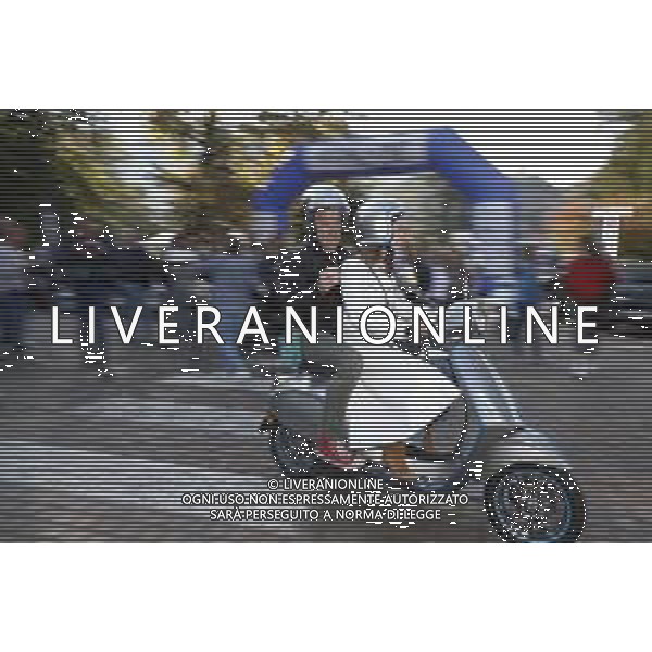 TRENTO 13.10.2019 - Festival dello Sport seconda edizione - nella foto: Cristiana Capotondi sulla vespa elettrica ©Claudio Zamagni/Agenzia Aldo Liverani
