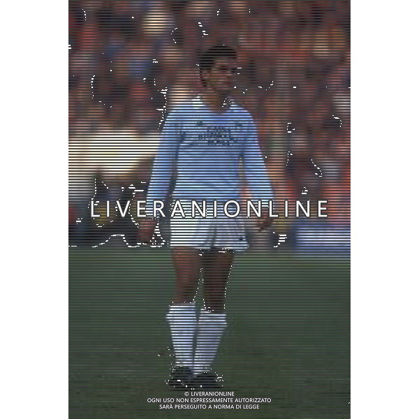 RETROSPETTIVA ANTONIO RIZZOLO CALCIATORE 1988-1989 NELLA FOTO ANTONIO RIZZOLO CON LA MAGLIA DELLA LAZIO CALCIO AG ALDO LIVERANI SAS