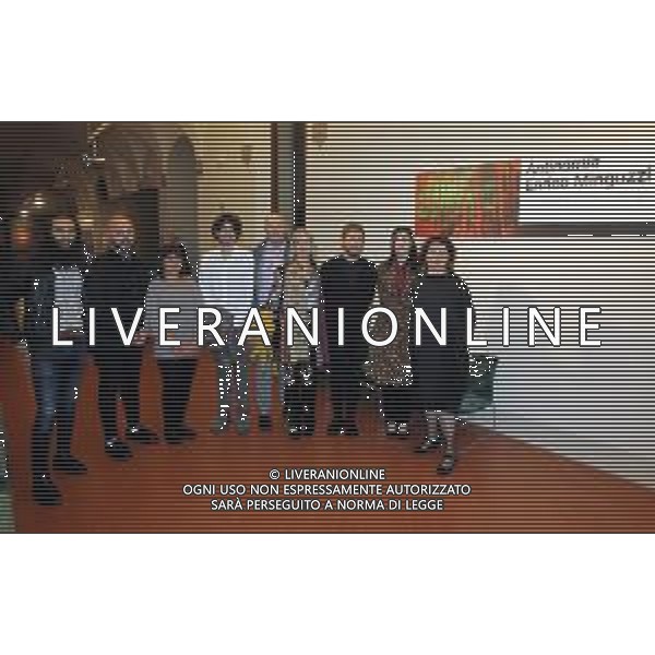 IMOLA 12 10 2019 IL POMO DA ADAMO INSIEME CON IL MUSEO DI SAN DOMENICO INAUGURA LA MOSTRA DI ENRICO MIGUZZI "ANTINOMIA"NELLA FOTO CLAUDIA PEDRINI FRANCESCA BABONI TERZO DA DESTRA ENRICO MINGUZZI DANIELA E MORENO MARANI GALERISTA GIAN MARIA MARANI ULTIMO CURATORE STEFANO TADDEI FOTO GIANNI SANNA-AG ALDO LIVERANI SAS