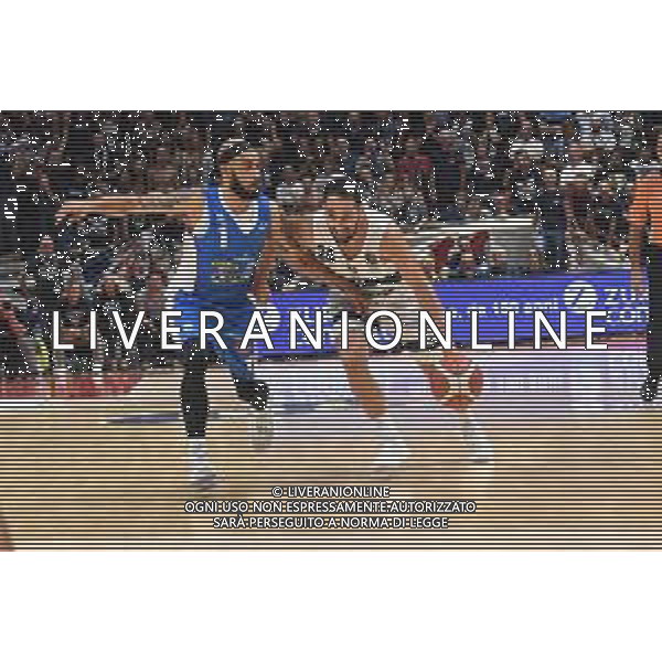 FORTITUDO BOLOGNA - TREVISO Campionato BASKET Serie A 13.10.2019 nella foto rok stipcevic con david logan ©Optimafoto / AGENZIA ALDO LIVERANI SAS