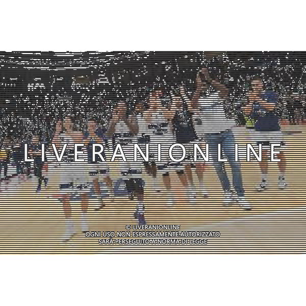 FORTITUDO BOLOGNA - TREVISO Campionato BASKET Serie A 13.10.2019 nella foto esultanza fine gara ©Optimafoto / AGENZIA ALDO LIVERANI SAS