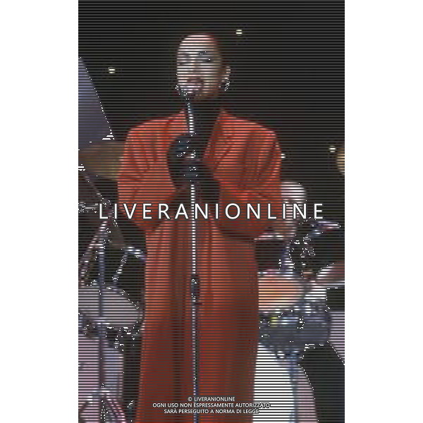 HELEN SADE ADU, cantante britannica di origine nigeriana - RETROSPETTIVA Nella foto nel 1985 al Festival di Sanremo ©Archivio Giovanni Liverani / Agenzia ALDO LIVERANI Sas
