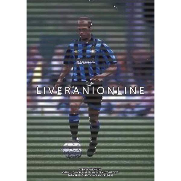 RETROSPETTIVA FRANCESCO DELL\'ANNO CALCIATORE NELLA FOTO FRANCESCO DELL\'ANNO CON LA MAGLIA DELL\'INTER AG ALDO LIVERANI SAS