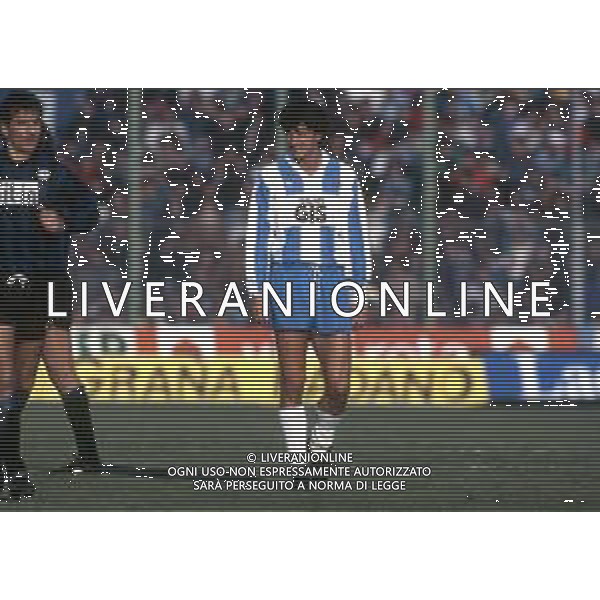RETROSPETTIVA NICOLA ZANONE CALCIATORE NELLA FOTO NICOLA ZANONE CON LA MAGLIA DEL PESCARA CALCIO AG ALDO LIVERANI SAS
