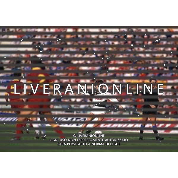 RETROSPETTIVA NICOLA ZANONE CALCIATORE NELLA FOTO NICOLA ZANONE CON LA MAGLIA DELL\'UDINESE AG ALDO LIVERANI SAS