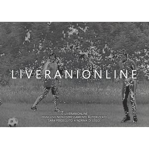 RETROSPETTIVA NELLO SANTIN CALCIATORE E ALLENATORE NELLA FOTO NELLO SANTIN CON ROBERTO MOZZINI AG ALDO LIVERANI SAS