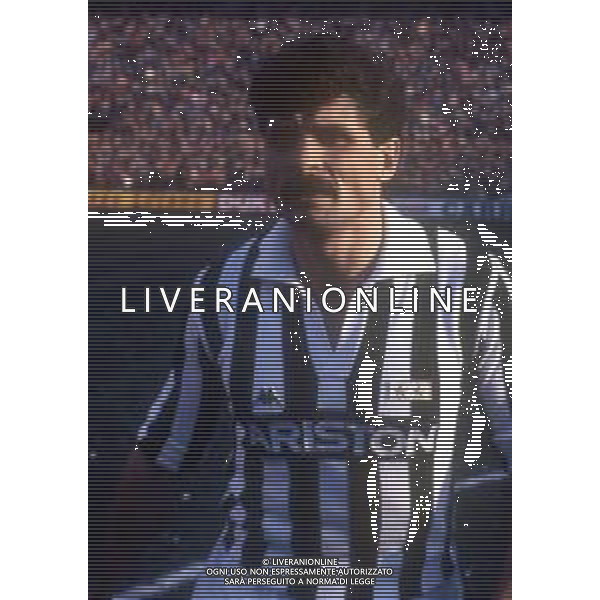 RETROSPETTIVA LUCIANO FAVERO CALCIATORE NELLA FOTO LUCIANO FAVERO CON LA MAGLIA DELLA JUVENTUS CALCIO AG ALDO LIVERANI SAS