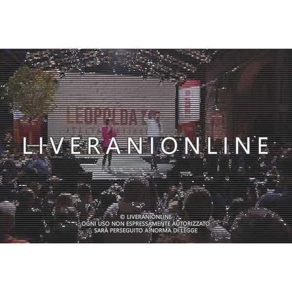 Firenze 19.10.2019 - Leopolda 10a Edizione Italia ventinove Presentazione del nuovo Partito di Matteo Renzi Italia Viva - nella foto: Matteo Renzi e Elena Bonetti Ministro per le Pari Opportunità e la Famiglia ©Claudio Zamagni/Agenzia Aldo Liverani