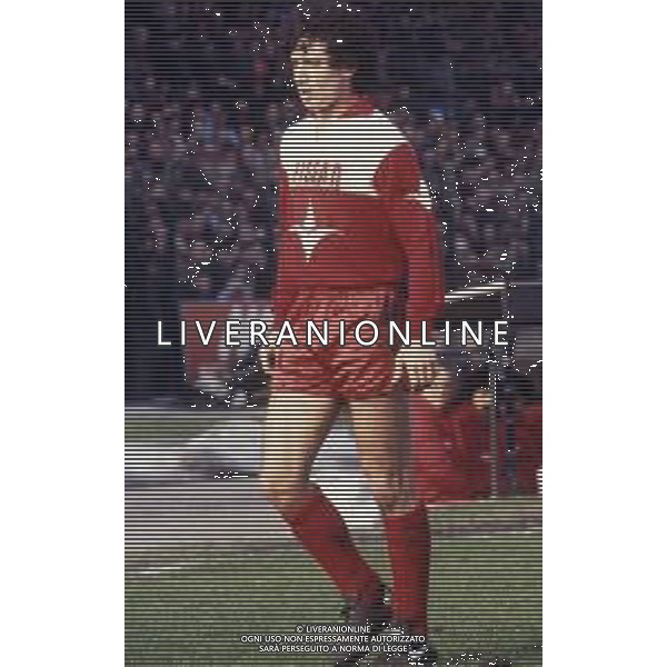 RETROSPETTIVA FRANCESCO ROMANO CALCIATORE NELLA FOTO FRANCESCO ROMANO CON LA MAGLIA DELLA TRIESTINA CALCIO AG ALDO LIVERANI SAS