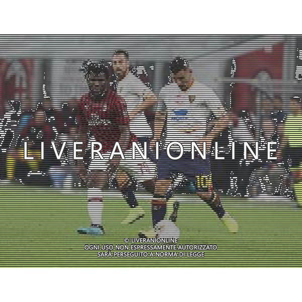 Milano 20-10-2019 Stadio Giuseppe Meazza San Siro Campionato Serie A TIM - 1° giornata Milan vs Lecce nella foto Filippo Falco e franck Kessie\' foto Antonio Saia - Ag. Aldo Liverani sas