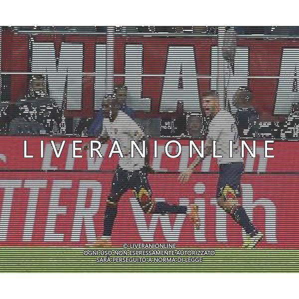 Milano 20-10-2019 Stadio Giuseppe Meazza San Siro Campionato Serie A TIM - 1° giornata Milan vs Lecce nella foto esultanza dopo il gol di Babacar foto Antonio Saia - Ag. Aldo Liverani sas