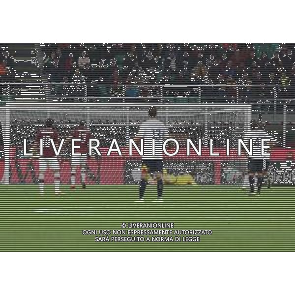 Milano 20-10-2019 Stadio Giuseppe Meazza San Siro Campionato Serie A TIM - 1° giornata Milan vs Lecce nella foto Calderoni gol del pareggio foto Antonio Saia - Ag. Aldo Liverani sas