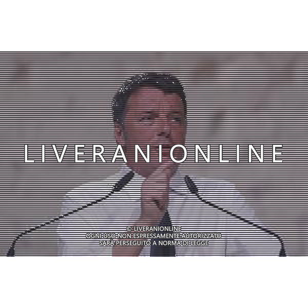 Firenze 20.10.2019 - Leopolda 10a Edizione Italia ventinove Presentazione del nuovo Partito di Matteo Renzi Italia Viva - nella foto: il senatore Matteo Renzi sul palco della Leopolda ©Claudio Zamagni/Agenzia Aldo Liverani