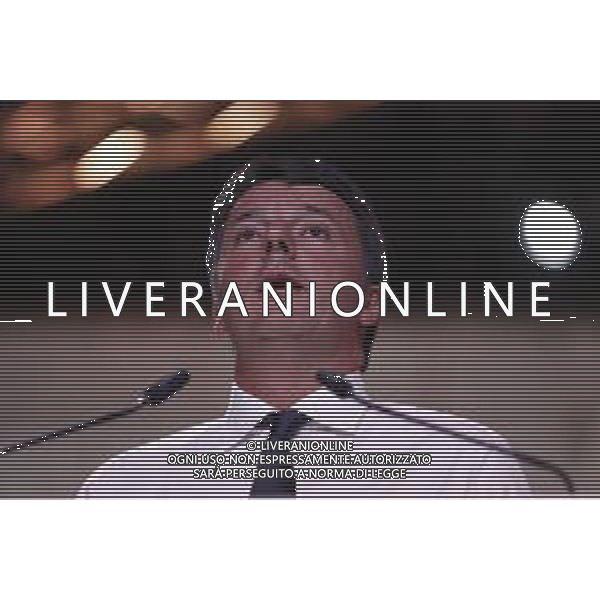 Firenze 20.10.2019 - Leopolda 10a Edizione Italia ventinove Presentazione del nuovo Partito di Matteo Renzi Italia Viva - nella foto: il senatore Matteo Renzi sul palco della Leopolda ©Claudio Zamagni/Agenzia Aldo Liverani