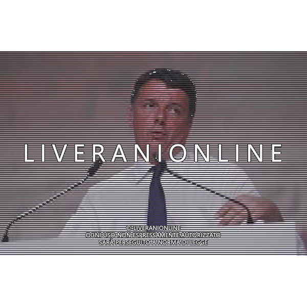Firenze 20.10.2019 - Leopolda 10a Edizione Italia ventinove Presentazione del nuovo Partito di Matteo Renzi Italia Viva - nella foto: il senatore Matteo Renzi sul palco della Leopolda ©Claudio Zamagni/Agenzia Aldo Liverani