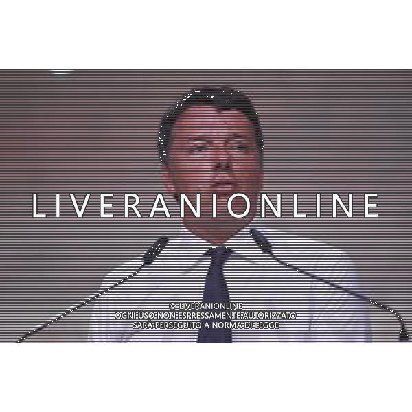 Firenze 20.10.2019 - Leopolda 10a Edizione Italia ventinove Presentazione del nuovo Partito di Matteo Renzi Italia Viva - nella foto: il senatore Matteo Renzi sul palco della Leopolda ©Claudio Zamagni/Agenzia Aldo Liverani