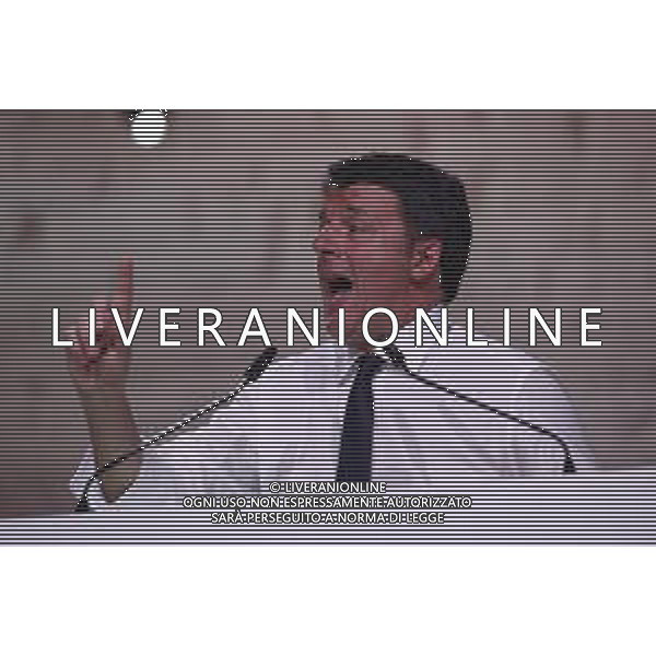 Firenze 20.10.2019 - Leopolda 10a Edizione Italia ventinove Presentazione del nuovo Partito di Matteo Renzi Italia Viva - nella foto: il senatore Matteo Renzi sul palco della Leopolda ©Claudio Zamagni/Agenzia Aldo Liverani