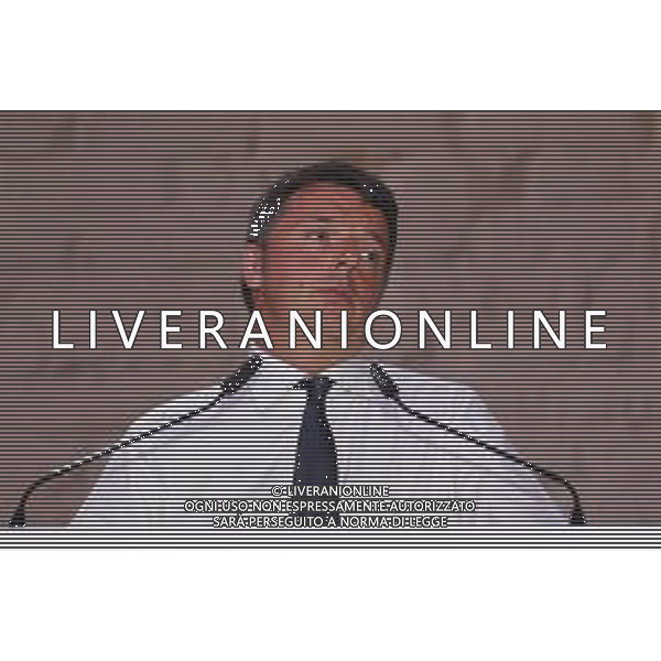 Firenze 20.10.2019 - Leopolda 10a Edizione Italia ventinove Presentazione del nuovo Partito di Matteo Renzi Italia Viva - nella foto: il senatore Matteo Renzi sul palco della Leopolda ©Claudio Zamagni/Agenzia Aldo Liverani