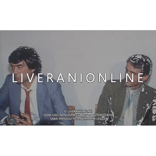 RETROSPETTIVA ANTONIO JULIANO CALCIATORE E DIRIGENTE SPORTIVO NELLA FOTO ANTONIO JULIANO CON PIETRO SANTIN AG ALDO LIVERANI SAS