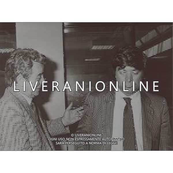 RETROSPETTIVA ANTONIO JULIANO CALCIATORE E DIRIGENTE SPORTIVO NELLA FOTO ANTONIO JULIANO CON ADRIANO MERLO PRESIDENTE CATANZARO CALCIO AG ALDO LIVERANI SAS