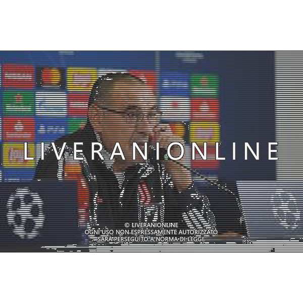 Torino 21.10.2019 Allianz Stadium Conferenza stampa champions league Juventus vs Lokomotiv Mosca ©Viganti/Agenzia Aldo Liverani Nella foto: maurizio sarri ©/AGENZIA ALDO LIVERANI Sas