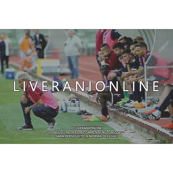 IMOLA 20 10 2019 IMOLESE CALCIO-FERALPISALO\' 0-1 SERIE C NELLA FOTO GIAN LUCA ATZORI ALLENATORE DELL\'IMOLESE CALCIO FOTO GIANNI SANNA-AG ALDO LIVERANI SAS