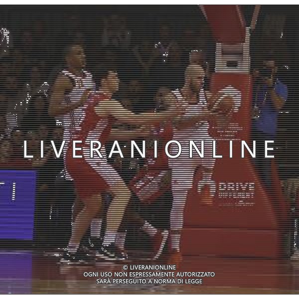 Grissin Bon REGGIANA - PISTOIA CAMPIONATO LEGA BASKET SERIE A - REGGIO EMILIA 20.10.2019 NELLA FOTO BRANDT ANGUS E DAVID VOJVODA ©/AGENZIA ALDO LIVERANI Sas