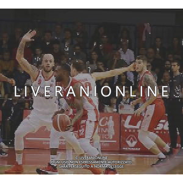 Grissin Bon REGGIANA - PISTOIA CAMPIONATO LEGA BASKET SERIE A - REGGIO EMILIA 20.10.2019 NELLA FOTO ZABIAN DOWDELL E GAL MEKEL E DAVID VOJVODA ©/AGENZIA ALDO LIVERANI Sas