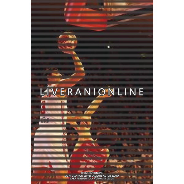 Grissin Bon REGGIANA - PISTOIA CAMPIONATO LEGA BASKET SERIE A - REGGIO EMILIA 20.10.2019 NELLA FOTO SIMONE FONTECCHIO E BRANDT ANGUS ©/AGENZIA ALDO LIVERANI Sas
