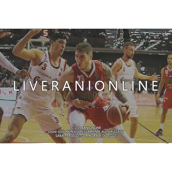 Grissin Bon REGGIANA - PISTOIA CAMPIONATO LEGA BASKET SERIE A - REGGIO EMILIA 20.10.2019 NELLA FOTO SIMONE FONTECCHIO E JUSTIN JOHNSON ©/AGENZIA ALDO LIVERANI Sas