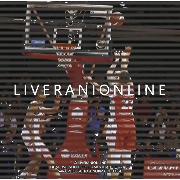 Grissin Bon REGGIANA - PISTOIA CAMPIONATO LEGA BASKET SERIE A - REGGIO EMILIA 20.10.2019 NELLA FOTO JUSTIN JOHNSON AL TIRO A CANESTRO ©/AGENZIA ALDO LIVERANI Sas