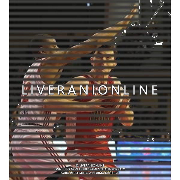 Grissin Bon REGGIANA - PISTOIA CAMPIONATO LEGA BASKET SERIE A - REGGIO EMILIA 20.10.2019 NELLA FOTO JOSH OWENS E ANGUS BRANDT ©/AGENZIA ALDO LIVERANI Sas