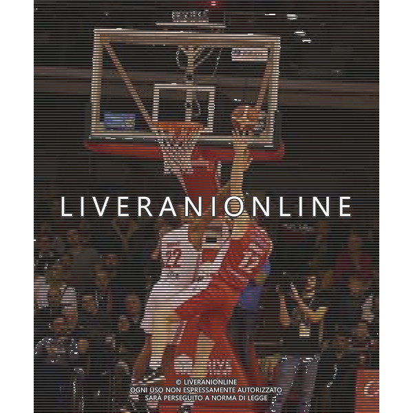 Grissin Bon REGGIANA - PISTOIA CAMPIONATO LEGA BASKET SERIE A - REGGIO EMILIA 20.10.2019 NELLA FOTO JOSH OWENS E ANGUS BRANDT ©/AGENZIA ALDO LIVERANI Sas