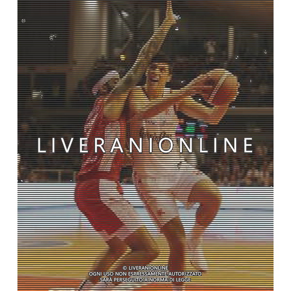 Grissin Bon REGGIANA - PISTOIA CAMPIONATO LEGA BASKET SERIE A - REGGIO EMILIA 20.10.2019 NELLA FOTO TERRAN PETTEWAY E SIMONE FONTECCHIO ©/AGENZIA ALDO LIVERANI Sas