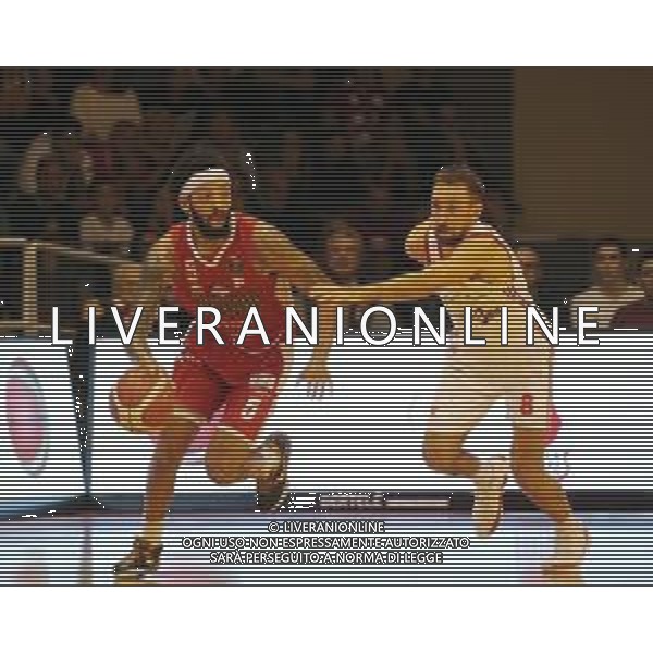 Grissin Bon REGGIANA - PISTOIA CAMPIONATO LEGA BASKET SERIE A - REGGIO EMILIA 20.10.2019 NELLA FOTO TERRAN PETTEWAY E GIUSEPPE POETA ©/AGENZIA ALDO LIVERANI Sas