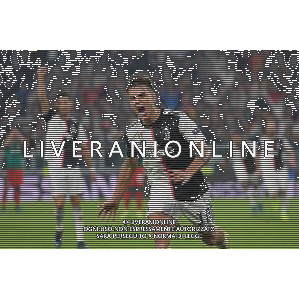 Torino 22.10.2019 Stadio Allianz Stadium Juventus vs Lokomotiv Mosca Gruppo D Giornata 3 di 6 ©Falzone/Agenzia Aldo Liverani Nella foto : Esultanza dopo il secondo gol di Paulo Dybala ©/AGENZIA ALDO LIVERANI Sas