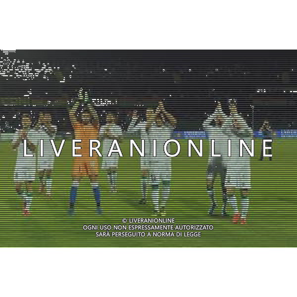 Ternana vs Avellino Campionato Serie C - 10 giornata Stadio Libero Liberati nella foto Saluto pre gara Avellino ai loro tifosi ©Federico Gaetano /AGENZIA ALDO LIVERANI Sas