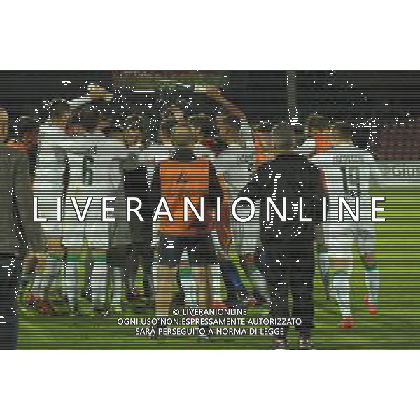 Ternana vs Avellino Campionato Serie C - 10 giornata Stadio Libero Liberati nella foto Esultanza Avellino fine gara ©Federico Gaetano/AGENZIA ALDO LIVERANI Sas