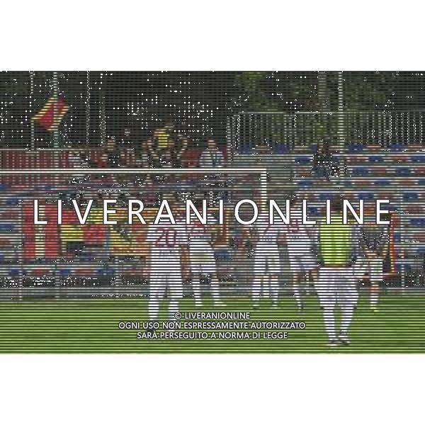 Campionato Italiano di Calcio Serie C 2019/2020 Verona, Italia 23/10/2019 Virtus Verona Vs Ravenna Nella foto: la delusione dei giocatori del Ravenna a fine partita sotto i tifosi giunti a Verona per sostenerli ©davide casentini/AGENZIA ALDO LIVERANI Sas