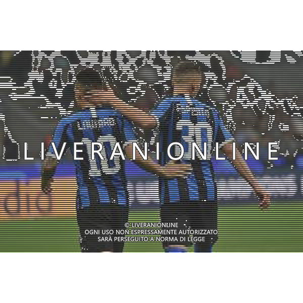 Milano 23-10-2019 Stadio Giuseppe Meazza - San Siro UEFA Champions League - fase a gironi 3° giornata gruppo F Inter vs Borussia Dortmund nella foto lautaro Martinez ed Esposito sebastiano foto Roberto Garavaglia - ag. Aldo Liverani sas