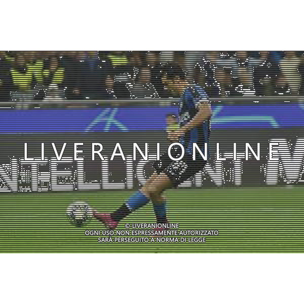 Milano 23-10-2019 Stadio Giuseppe Meazza - San Siro UEFA Champions League - fase a gironi 3° giornata gruppo F Inter vs Borussia Dortmund nella foto antonio Candreva segna ilgol del 2 a 0 Inter foto Roberto Garavaglia - ag. Aldo Liverani sas