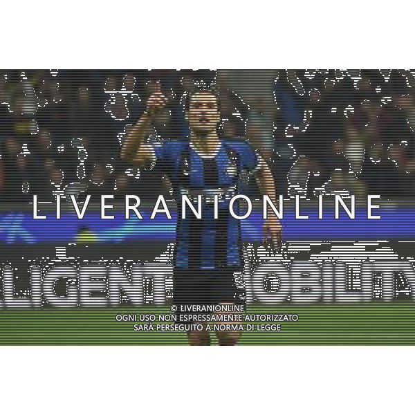 Milano 23-10-2019 Stadio Giuseppe Meazza - San Siro UEFA Champions League - fase a gironi 3° giornata gruppo F Inter vs Borussia Dortmund nella foto esultanza di antonio Candreva dopo il gol del 2 a 0 Inter foto Roberto Garavaglia - ag. Aldo Liverani sas
